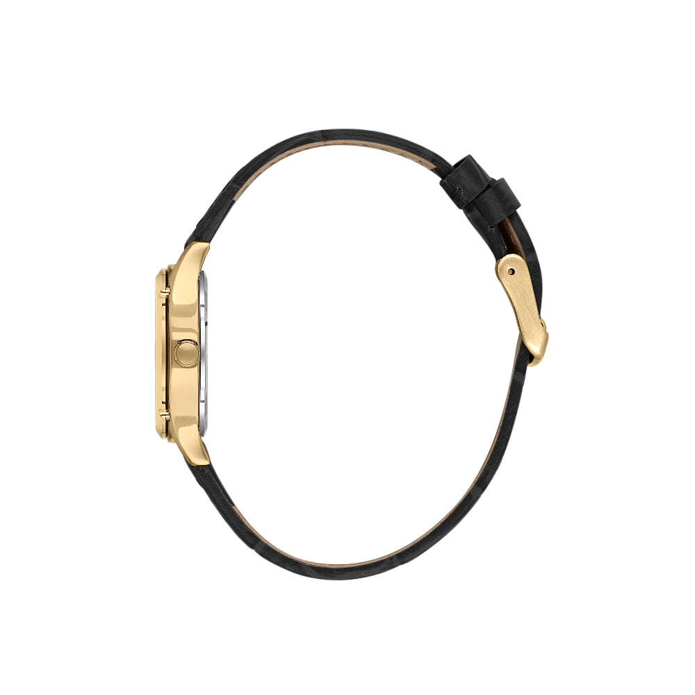 Daniel Klein Premium Black Leather Watch for Women DK.1.14270-2