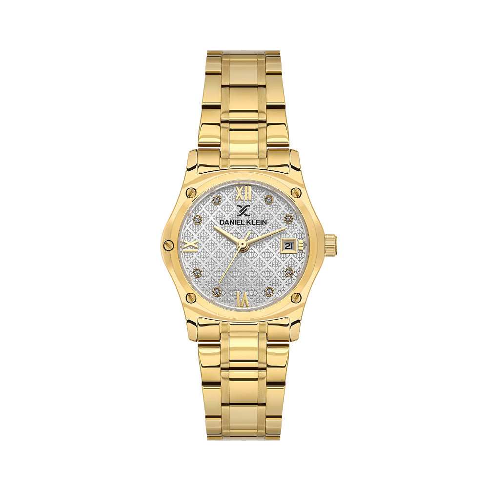 Daniel Klein Stainless Steel Gold Watch for Women DK.1.14271-2