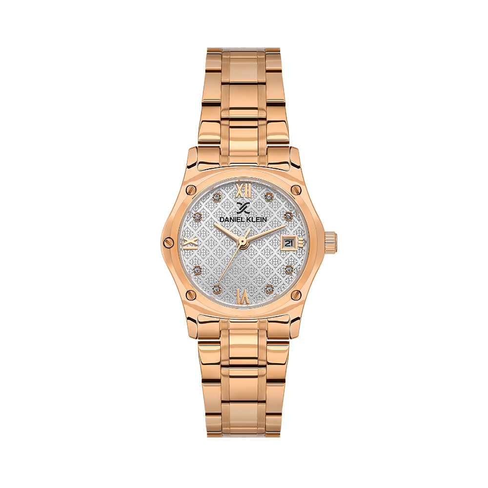 Daniel Klein Premium Rose Gold Stainless Steel Watch for Women DK.1.14271-5