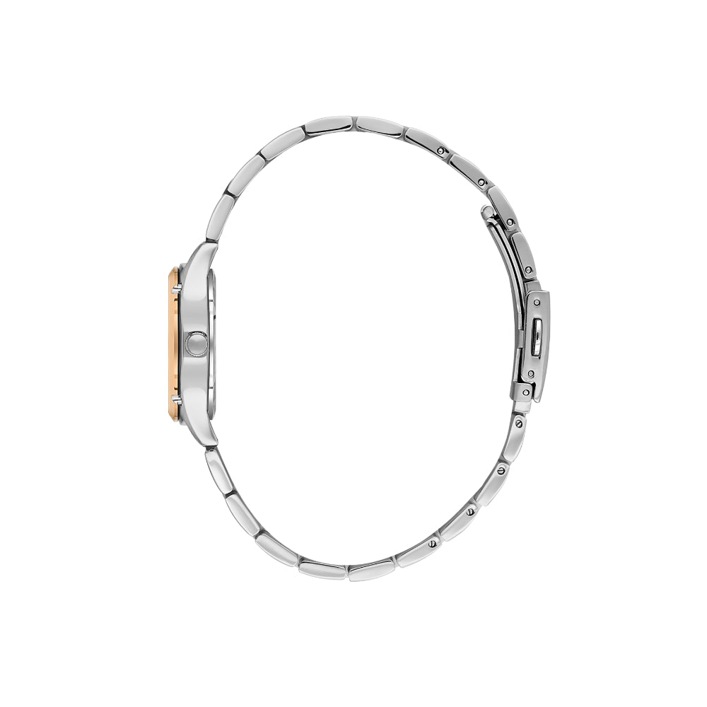 Daniel Klein Stainless Steel Silver and Rose Gold Watch for Women DK.1.14271-6