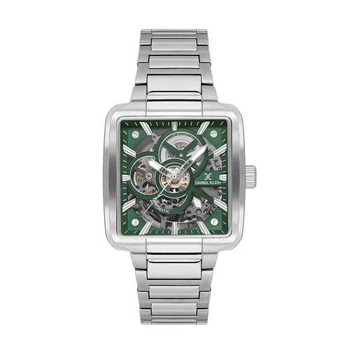 Daniel Klein Skeleton Silver Stainless Steel Watch for Men DK.1.14279-4 - Daniel Klein Saudi Arabia