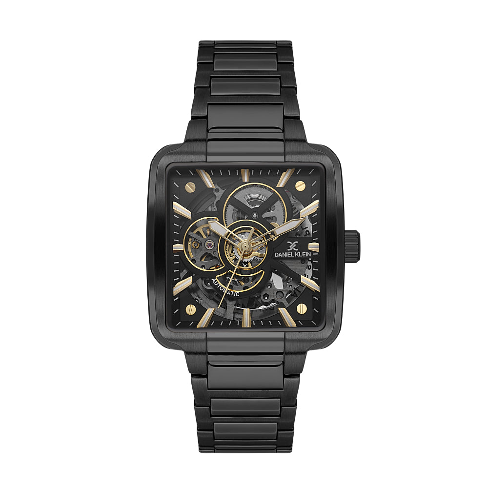 Daniel Klein Stainless Steel Black Watch for Men DK.1.14279-5