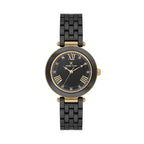 Daniel Klein Premium Black Ceramic Band Watch for Women DK.1.14282-3
