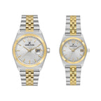 Daniel Klein Pair Silver and Gold Stainless Steel Watch for Couple DK.1.14283-3 - Daniel Klein Saudi Arabia