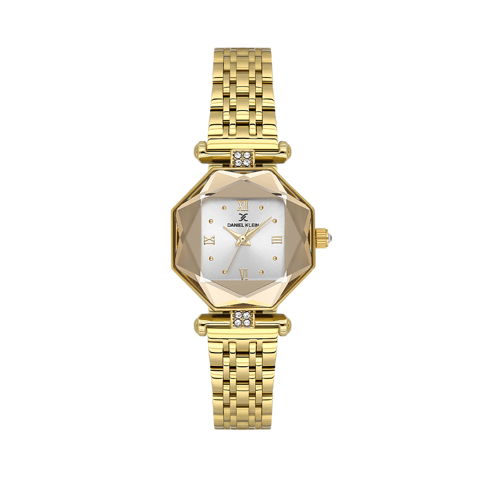 Daniel Klein Stainless Steel Gold Watch for Women DK.6.14131-2