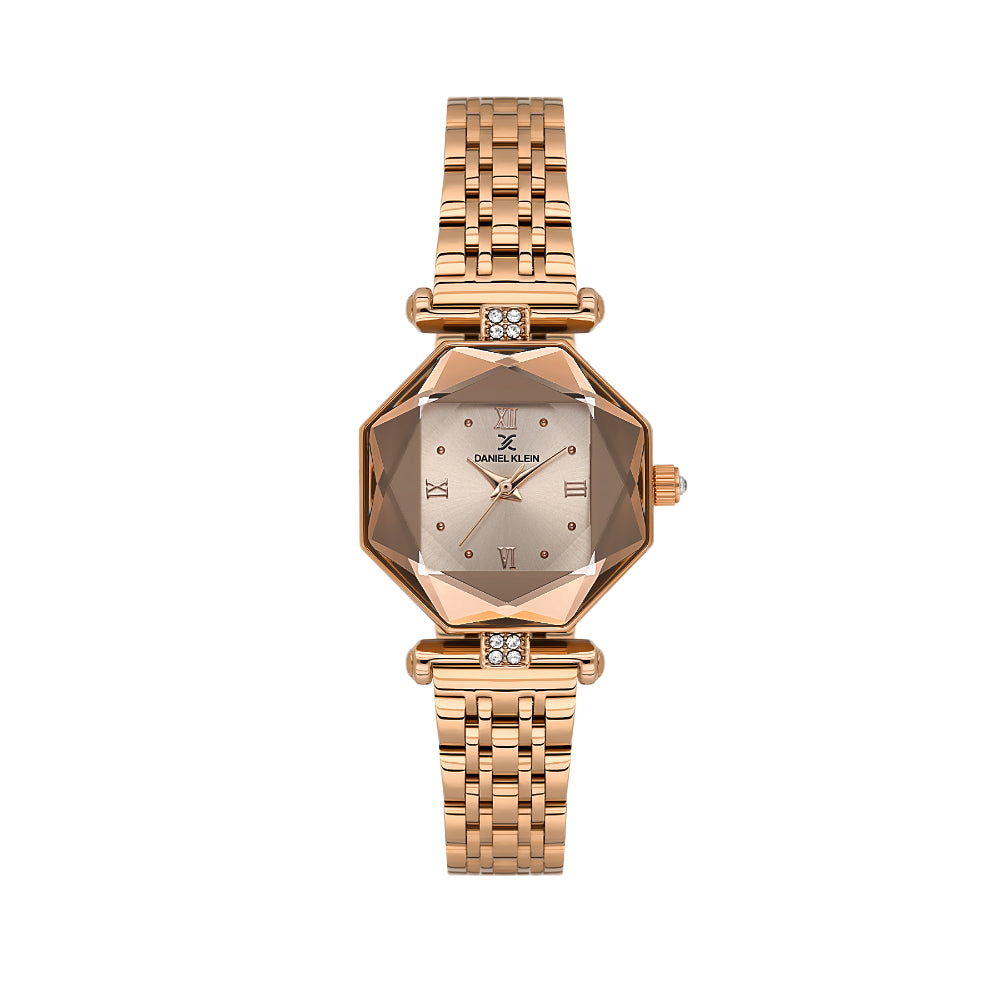 Daniel Klein Premium Rose Gold Stainless Steel Watch for Women DK.6.14131-4