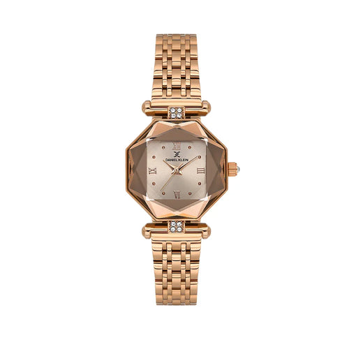 Daniel Klein Premium Rose Gold Stainless Steel Watch for Women DK.6.14131-4 - Daniel Klein Saudi Arabia
