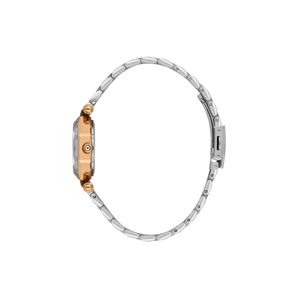 Daniel Klein Stainless Steel Silver and Rose Gold Watch for Women DK.6.14131-6