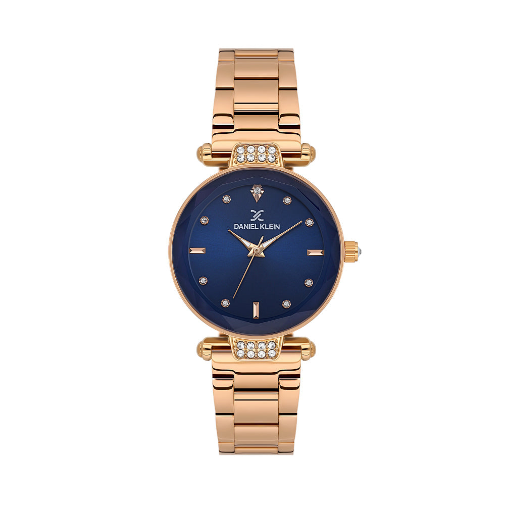Daniel Klein Premium Rose Gold Stainless Steel Watch for Women DK.6.14132-6