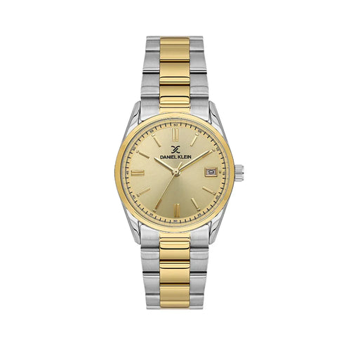 Daniel Klein Premium Silver and Gold Stainless Steel Watch for Women DK.6.14133-4 - Daniel Klein Saudi Arabia