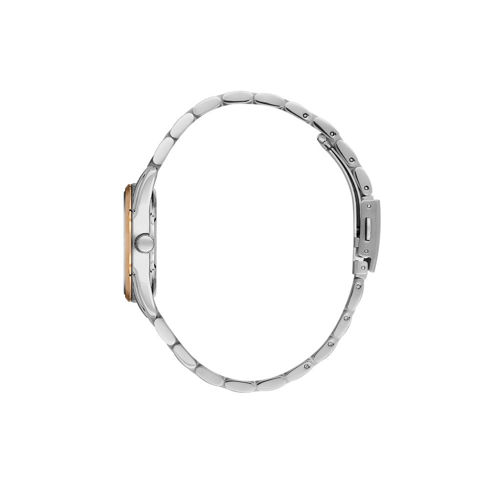 Daniel Klein Stainless Steel Silver and Rose Gold Watch for Women DK.6.14133-6