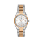 Daniel Klein Premium Silver and Rose Gold Stainless Steel Watch for Women DK.6.14133-6