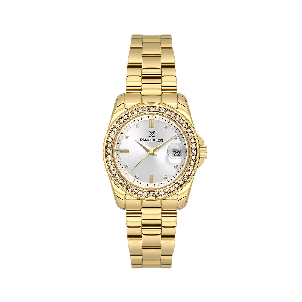 Daniel Klein Stainless Steel Gold Watch for Women DK.6.14134-2