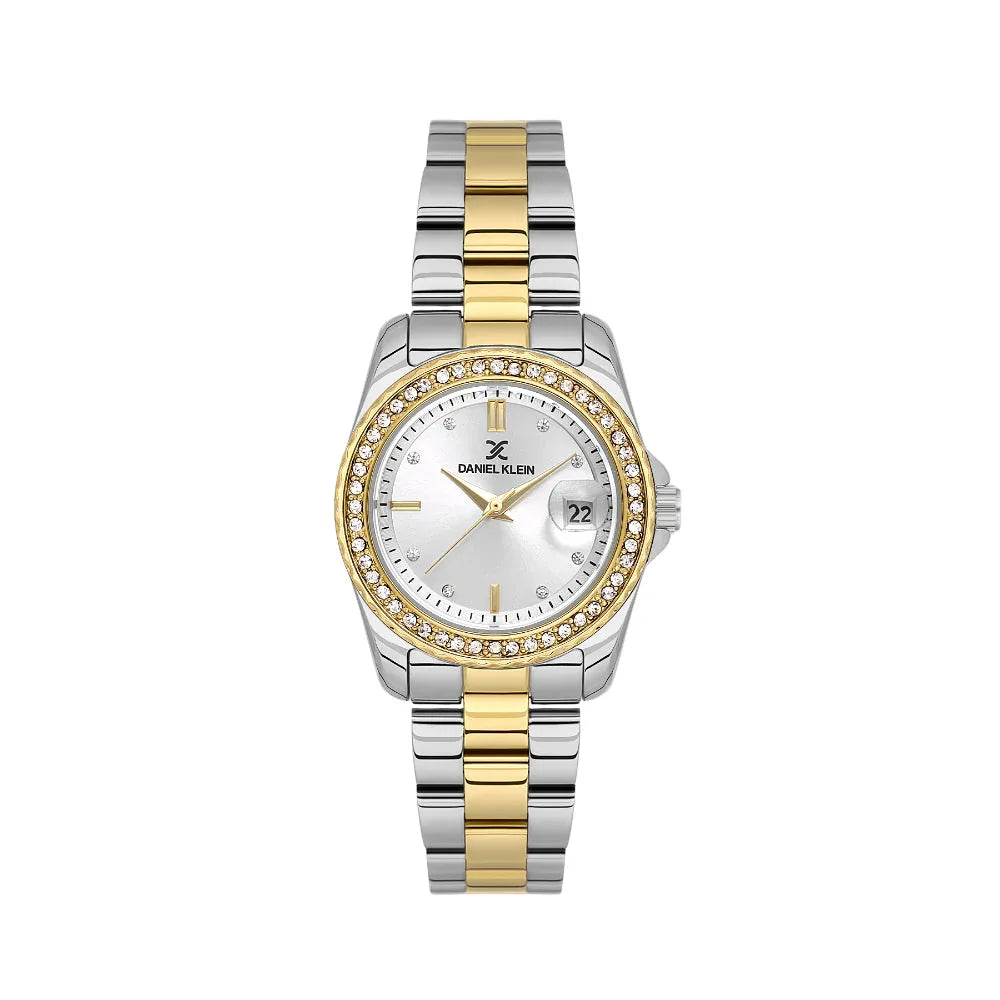 Daniel Klein Premium Silver and Gold Stainless Steel Watch for Women DK.6.14134-3 - Daniel Klein Saudi Arabia