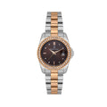 Daniel Klein Premium Silver and Rose Gold Stainless Steel Watch for Women DK.6.14134-6