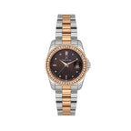 Daniel Klein Premium Silver and Rose Gold Stainless Steel Watch for Women DK.6.14134-6