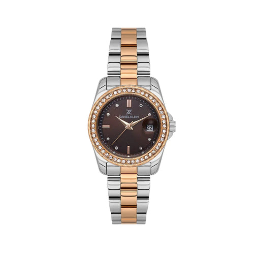 Daniel Klein Premium Silver and Rose Gold Stainless Steel Watch for Women DK.6.14134-6 - Daniel Klein Saudi Arabia