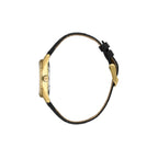 Daniel Klein Leather Black Watch for Women DK.6.14135-2