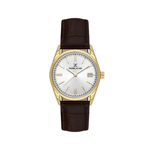 Daniel Klein Premium Dark Brown Leather Watch for Women DK.6.14135-4 - Daniel Klein Saudi Arabia