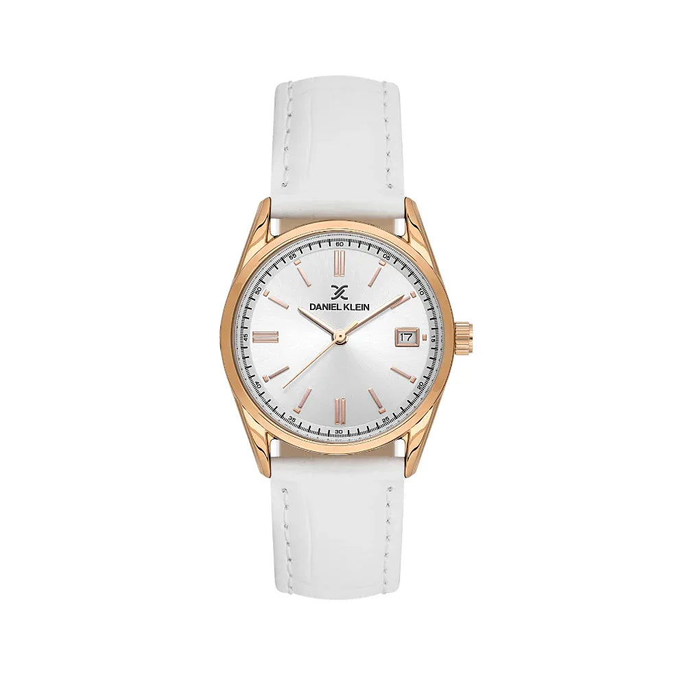 Daniel Klein Premium White Leather Watch for Women DK.6.14135-5 - Daniel Klein Saudi Arabia