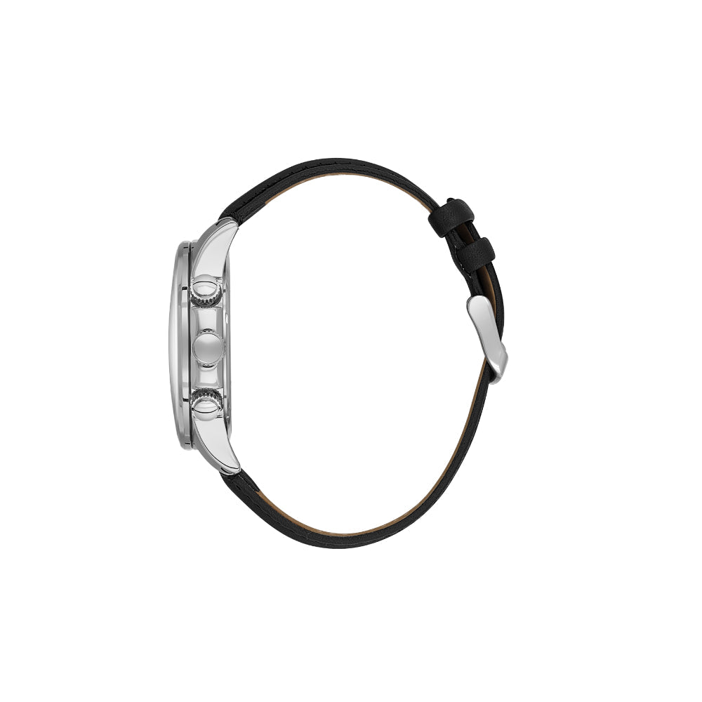 Daniel Klein Exclusive Black Leather Watch for Men DK.6.14231-2