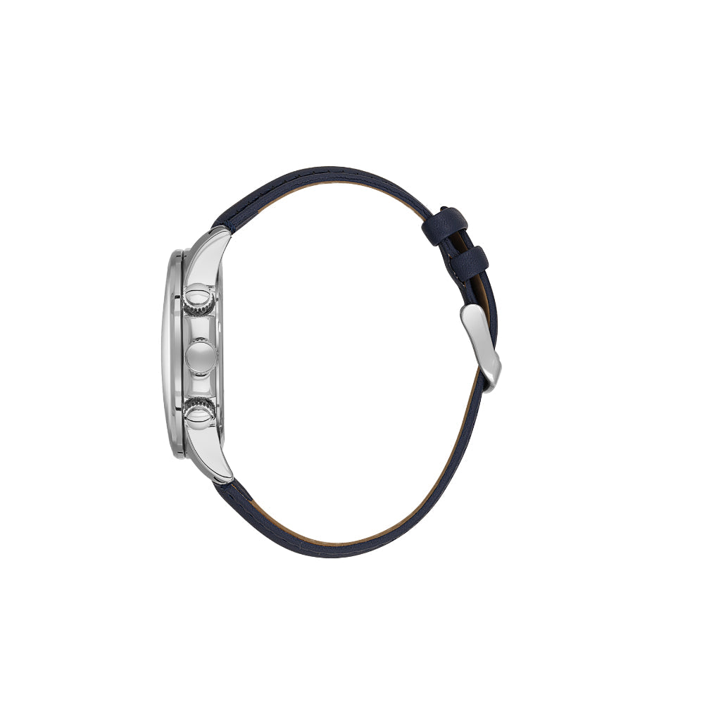 Daniel Klein Leather Dark Blue Watch for Men DK.6.14231-3