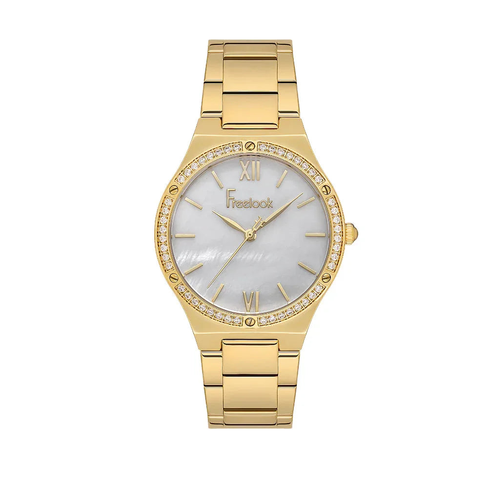 Freelook Lumiere Gold Stainless Steel Watch for Women FL.1.10407-2 - Daniel Klein Saudi Arabia