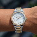 Freelook Lumiere Silver and Gold Stainless Steel Watch for Women FL.1.10407-4