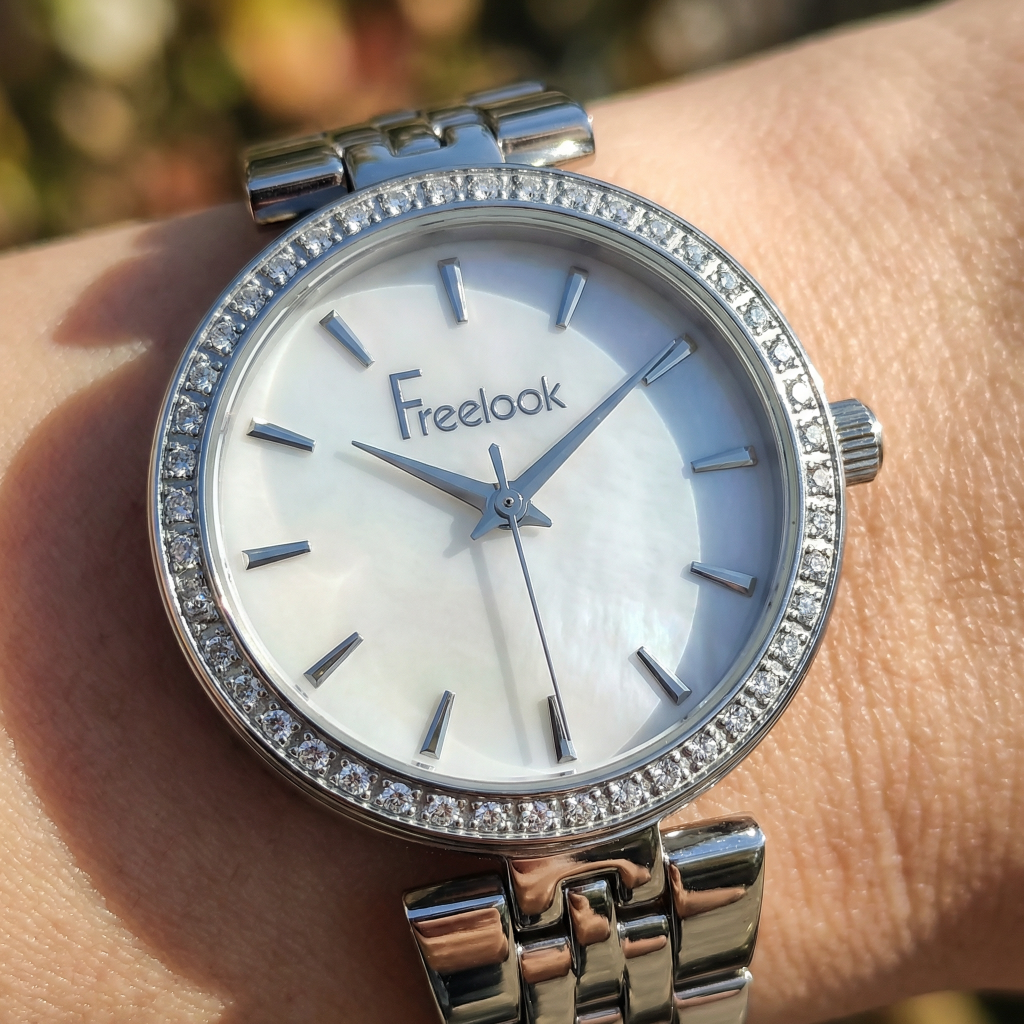 Freelook Lumiere Silver Stainless Steel Watch for Women FL.1.10426-1