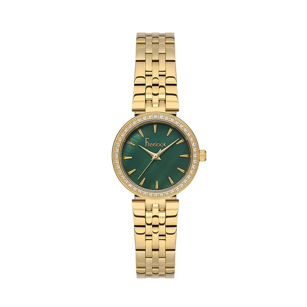 Freelook Lumiere Gold Stainless Steel Watch for Women FL.1.10426-2 - Daniel Klein Saudi Arabia