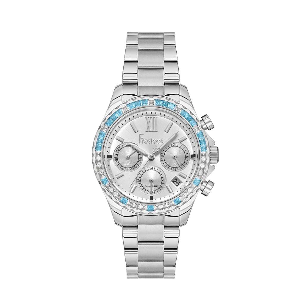 Freelook Silver Stainless Steel Watch for Women FL.1.10432-1