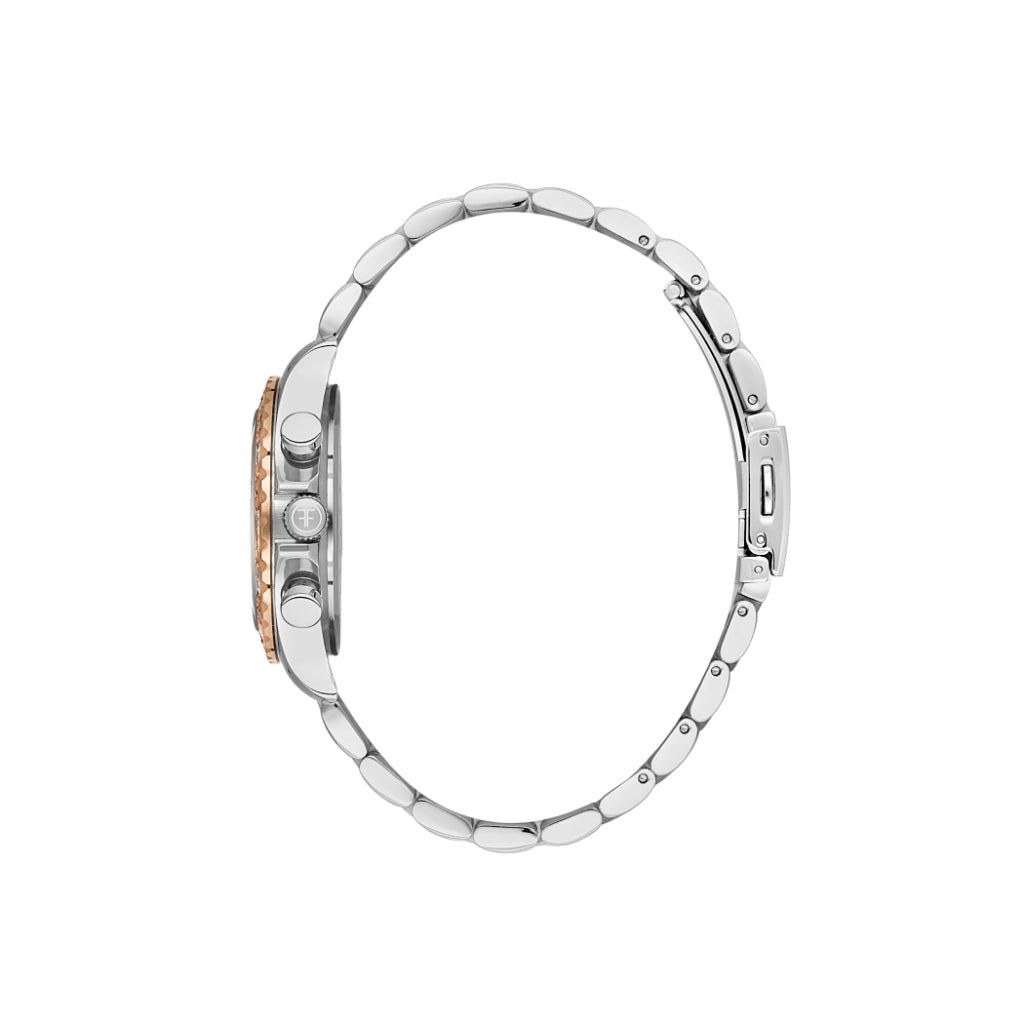 Freelook Silver and Rose Gold Stainless Steel Watch for Women FL.1.10432-5
