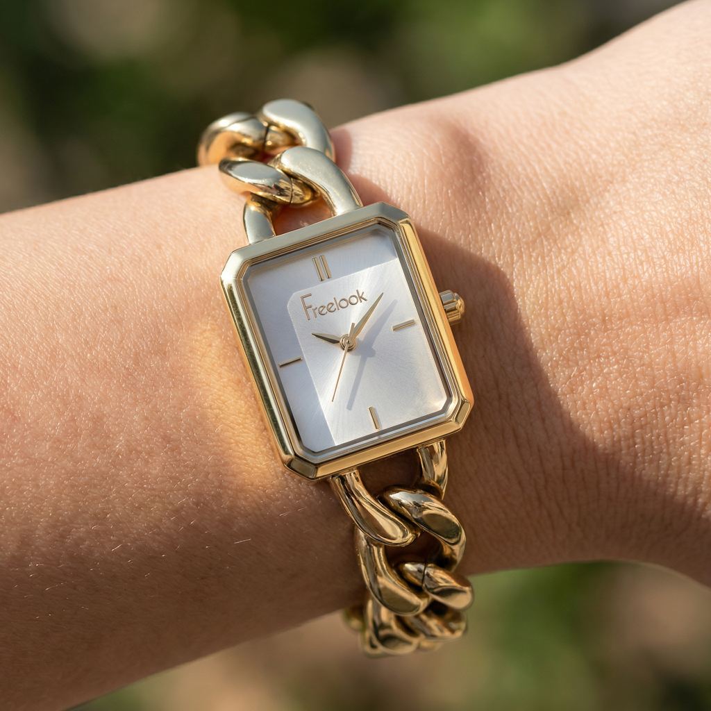 Freelook Charmant Gold Stainless Steel Watch for Women FL.1.10435-3