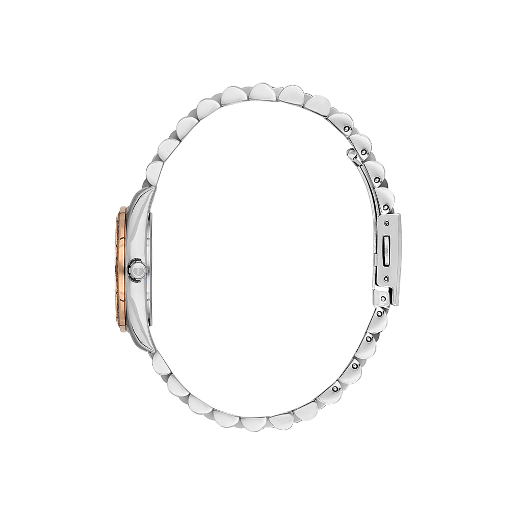 Freelook Silver and Rose Gold Stainless Steel Watch for Women FL.1.10442-6