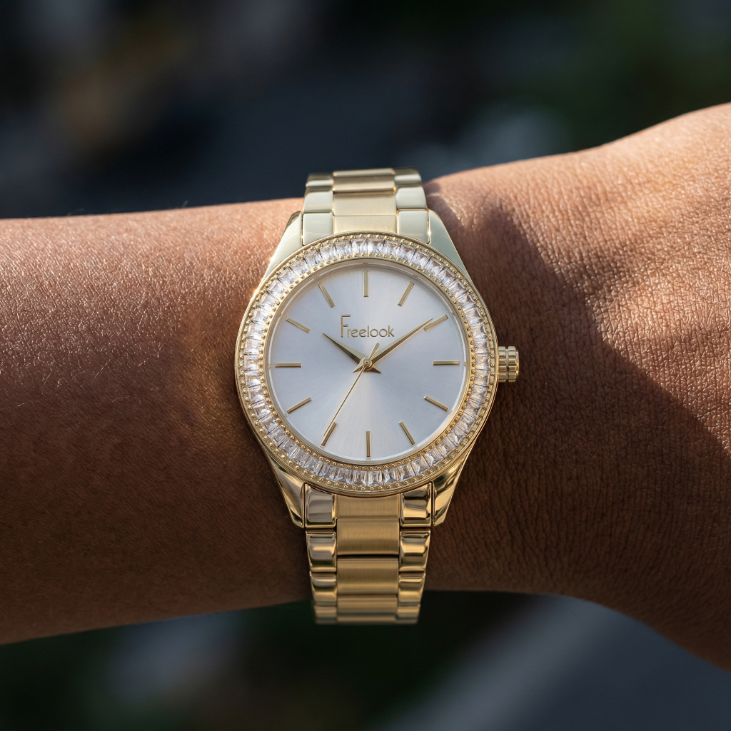 Freelook Lumiere Gold Stainless Steel Watch for Women FL.1.10519-3