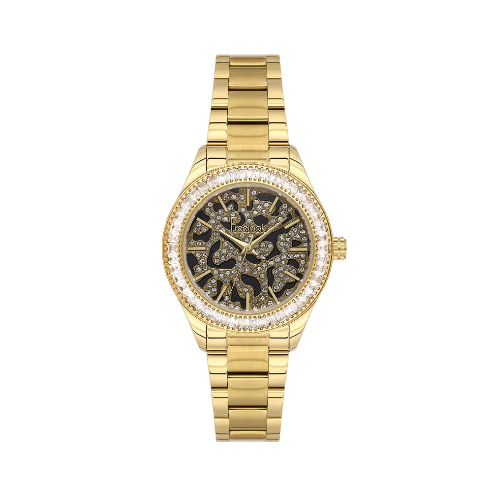 Freelook Lumiere Gold Stainless Steel Watch for Women FL.1.10519-4 - Daniel Klein Saudi Arabia