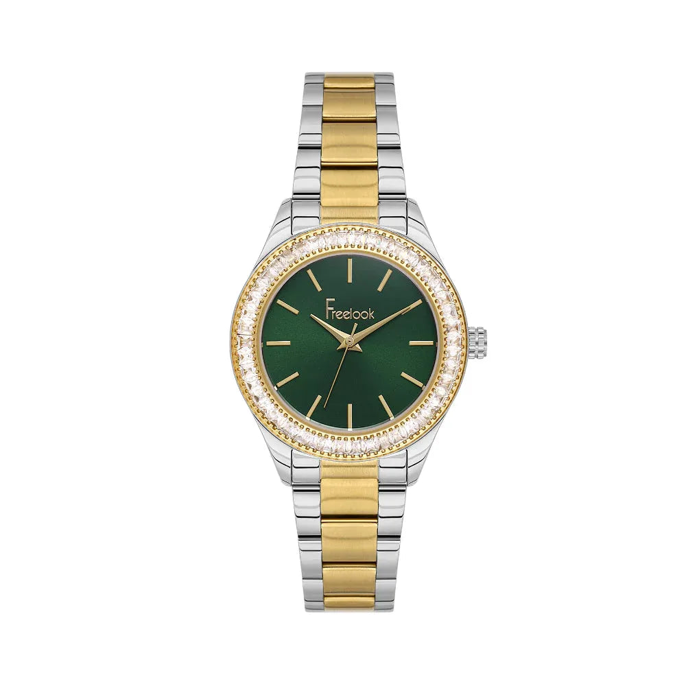 Freelook Lumiere Silver and Gold Stainless Steel Watch for Women FL.1.10519-5 - Daniel Klein Saudi Arabia