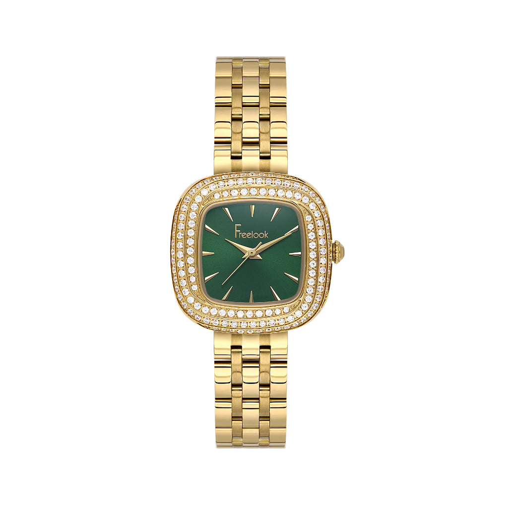 Freelook Charmant Gold Stainless Steel Watch for Women FL.1.10520-3