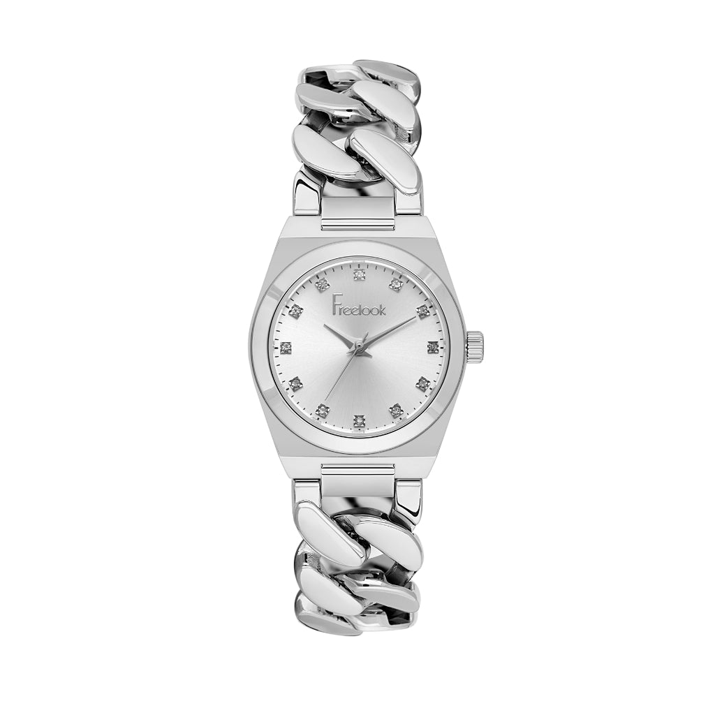Freelook Jolie Silver Stainless Steel Watch for Women FL.1.10521-1