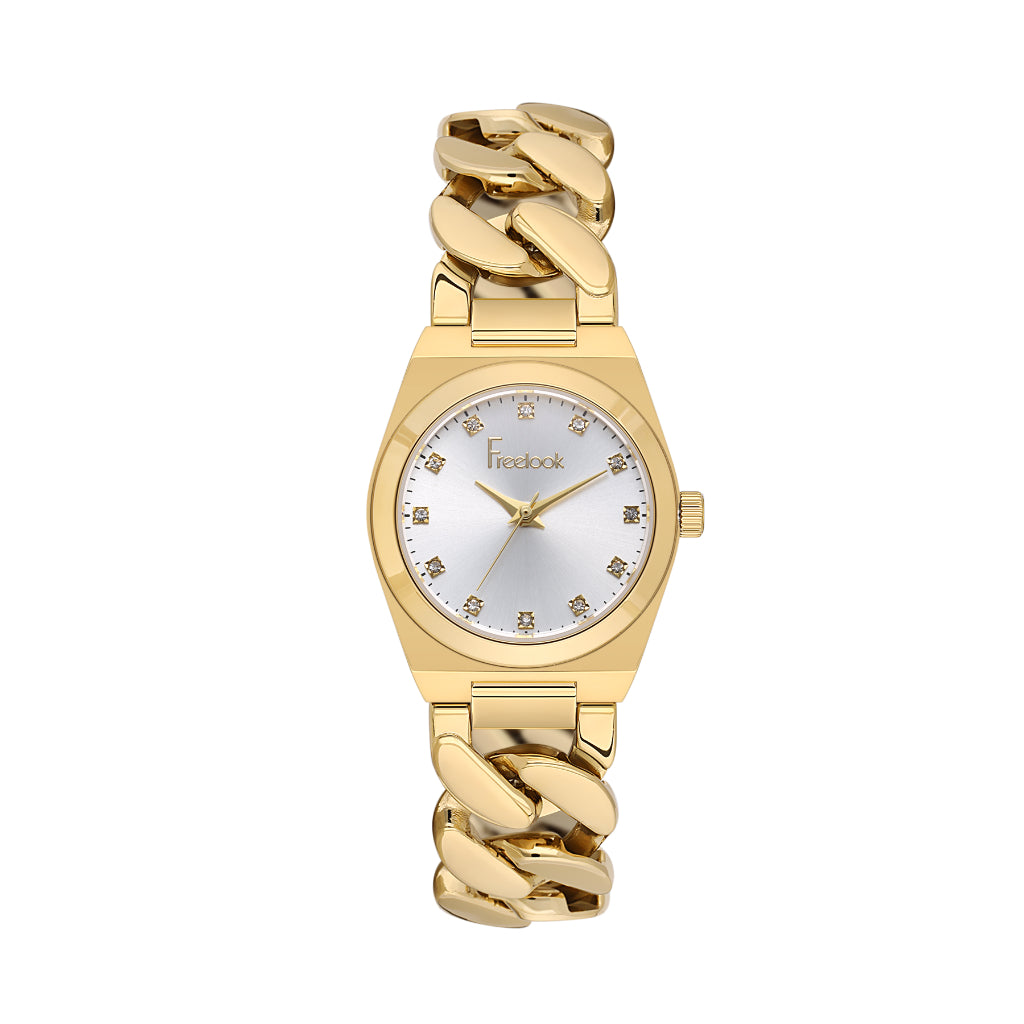 Freelook Jolie Gold Stainless Steel Watch for Women FL.1.10521-3