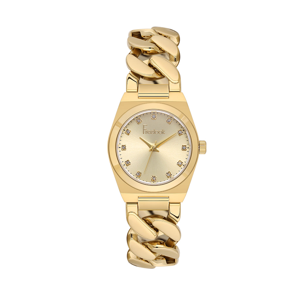 Freelook Jolie Gold Stainless Steel Watch for Women FL.1.10521-4