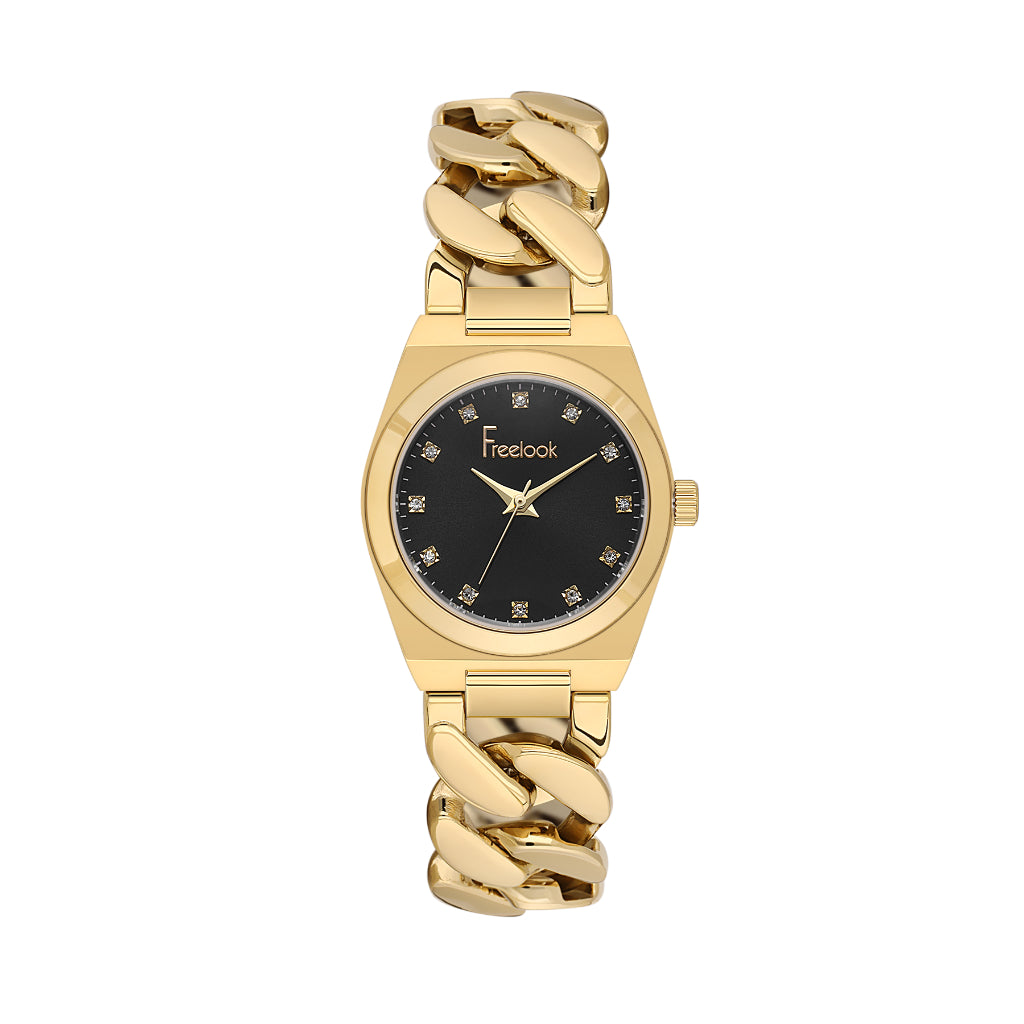 Freelook Jolie Gold Stainless Steel Watch for Women FL.1.10521-5