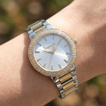 Freelook Charmant Silver and Gold Stainless Steel Watch for Women FL.1.10523-4