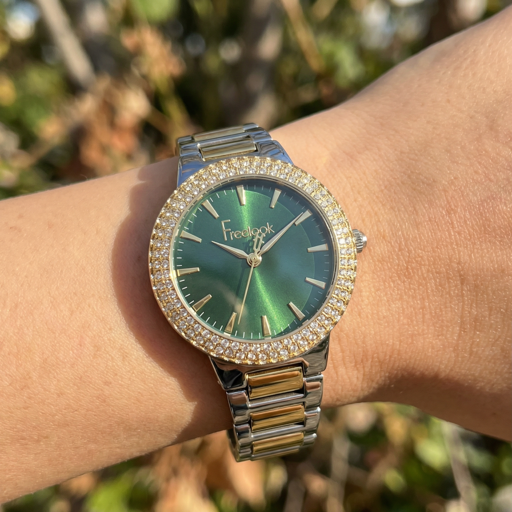 Freelook Charmant Silver and Gold Stainless Steel Watch for Women FL.1.10523-5