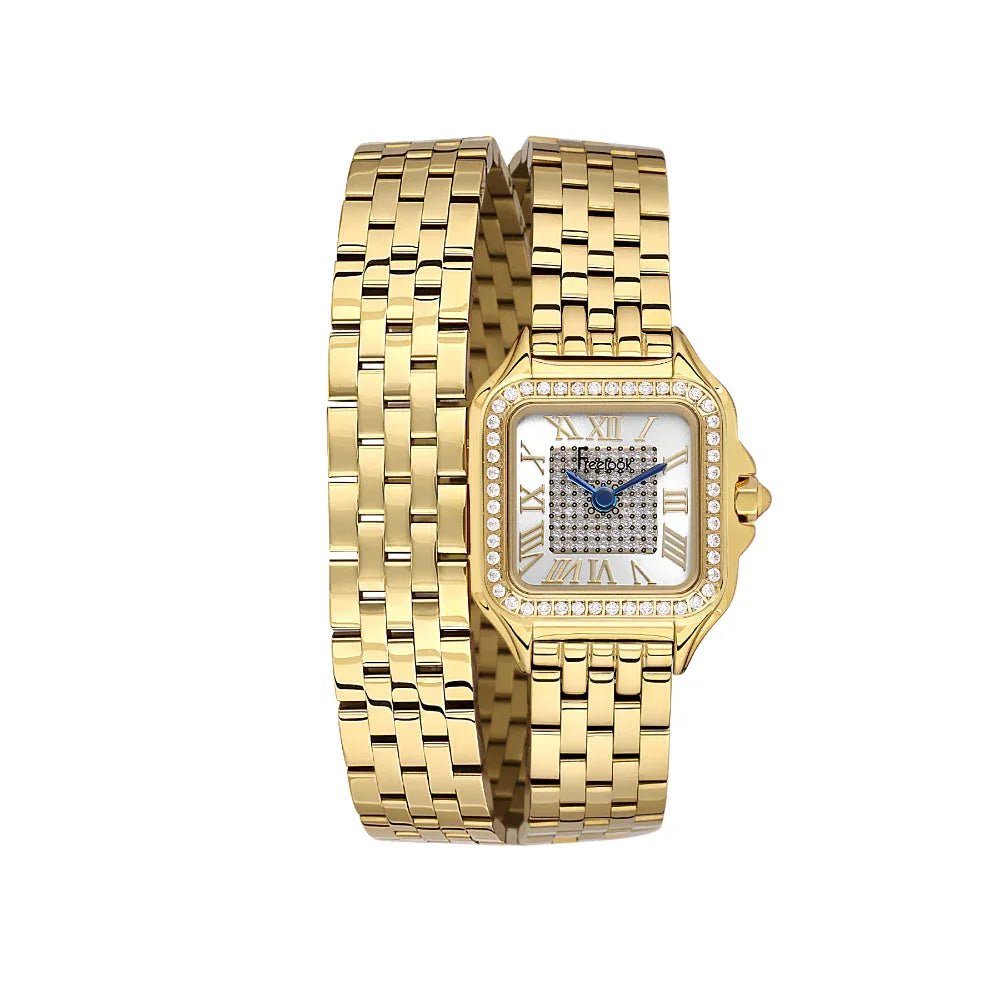 Freelook Lumiere Gold Stainless Steel Watch for Women FL.1.10524-2 - Daniel Klein Saudi Arabia