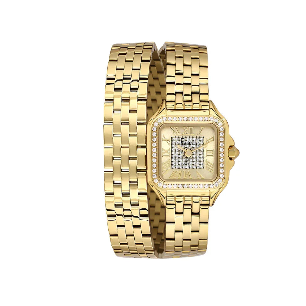 Freelook Lumiere Gold Stainless Steel Watch for Women FL.1.10524-3 - Daniel Klein Saudi Arabia