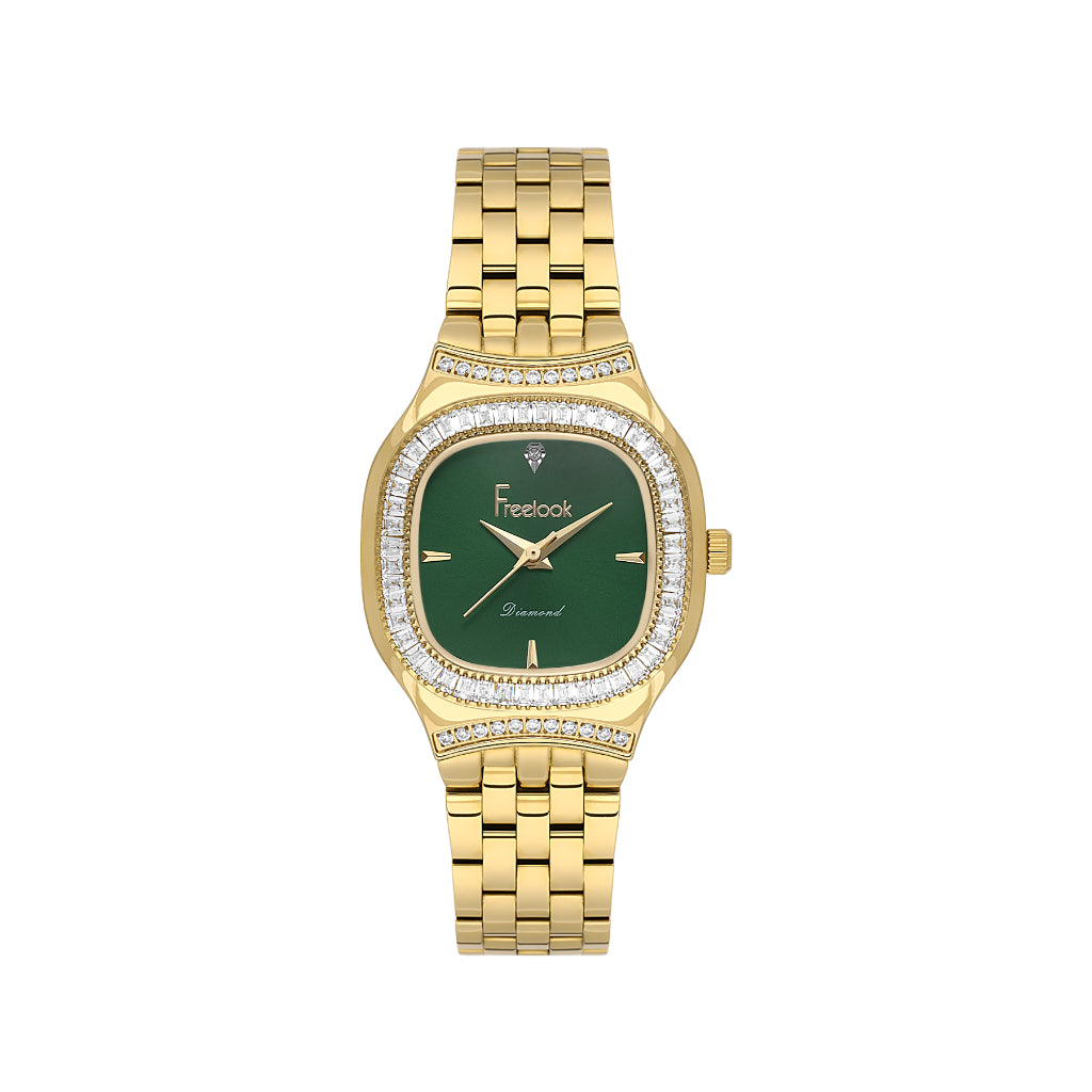 Freelook Charmant Gold Stainless Steel Watch for Women FL.1.10528-3