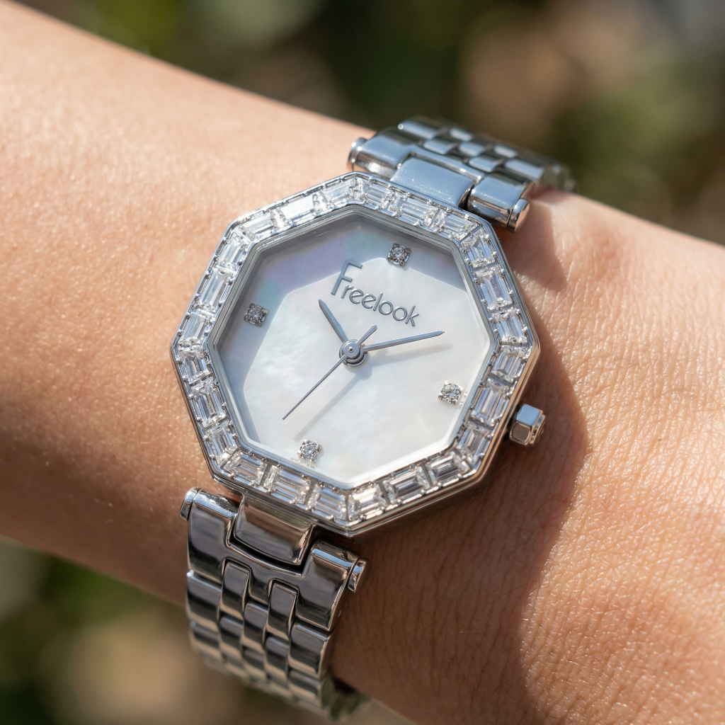 Freelook Lumiere Silver Stainless Steel Watch for Women FL.1.10529-1