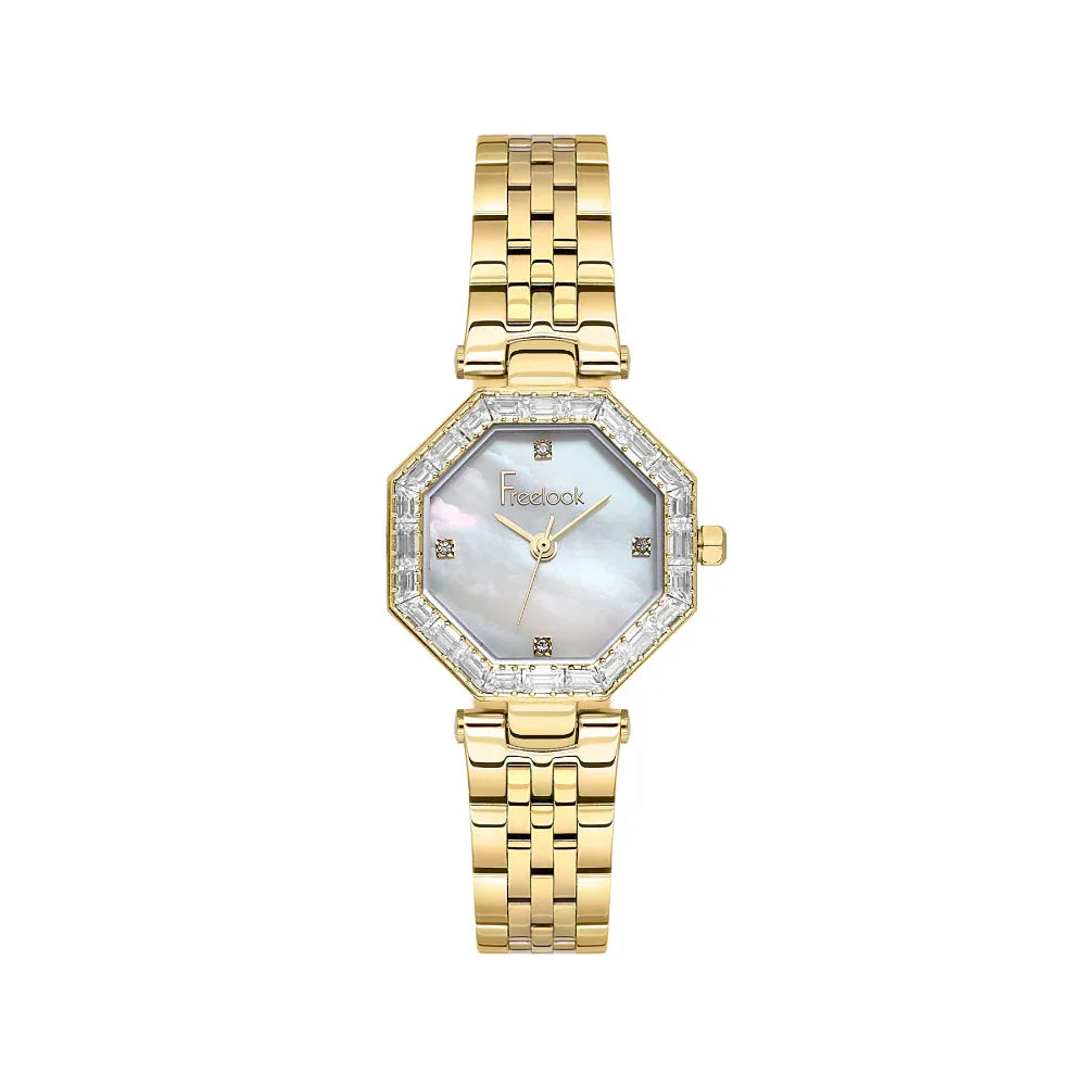 Freelook Lumiere Gold Stainless Steel Watch for Women FL.1.10529-2 - Daniel Klein Saudi Arabia