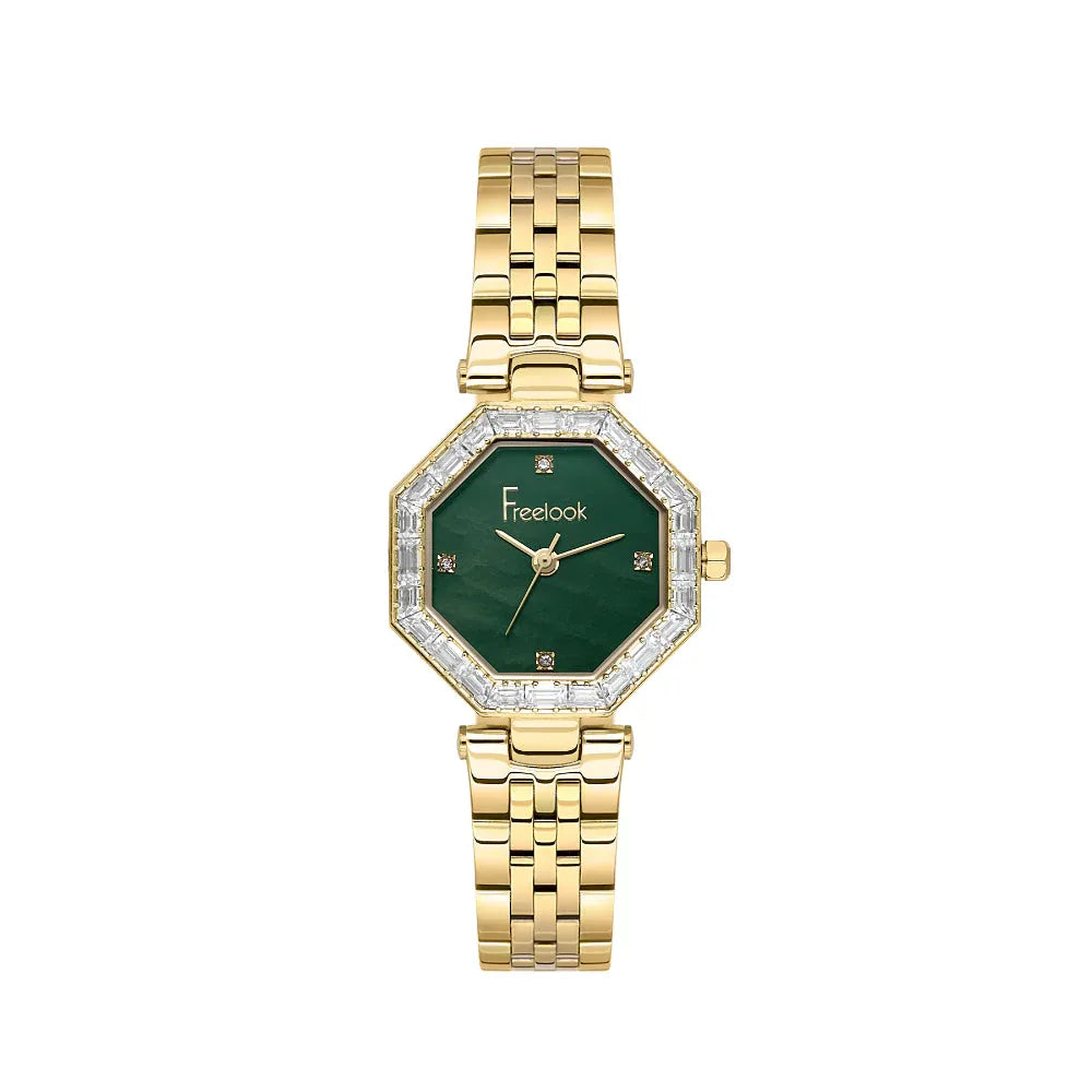 Freelook Lumiere Gold Stainless Steel Watch for Women FL.1.10529-3 - Daniel Klein Saudi Arabia
